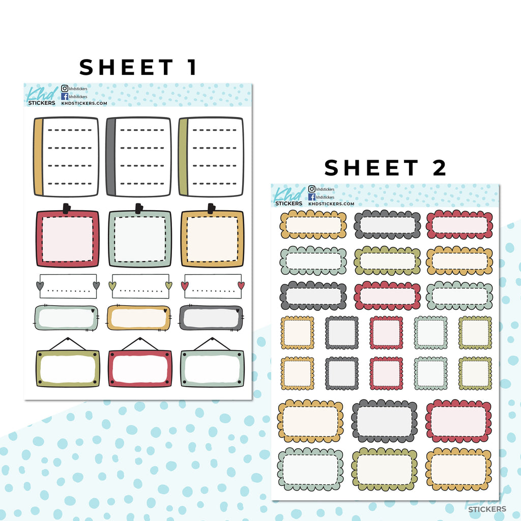 Monthly Functional Planner Sticker Kit - Nan's Kitchen - Planner Stickers - Kit 4808