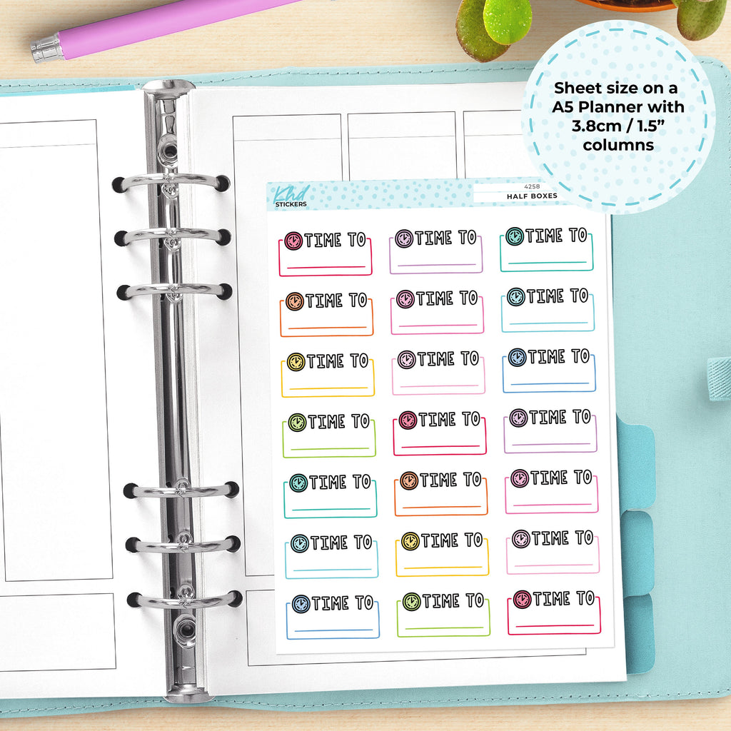 Time To Appointment Stickers, Planner Stickers