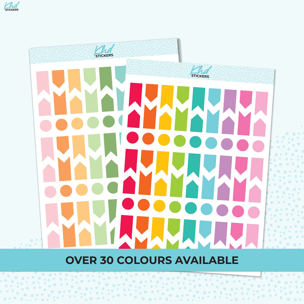 Mixed Arrow Planner Stickers, Removable Vinyl