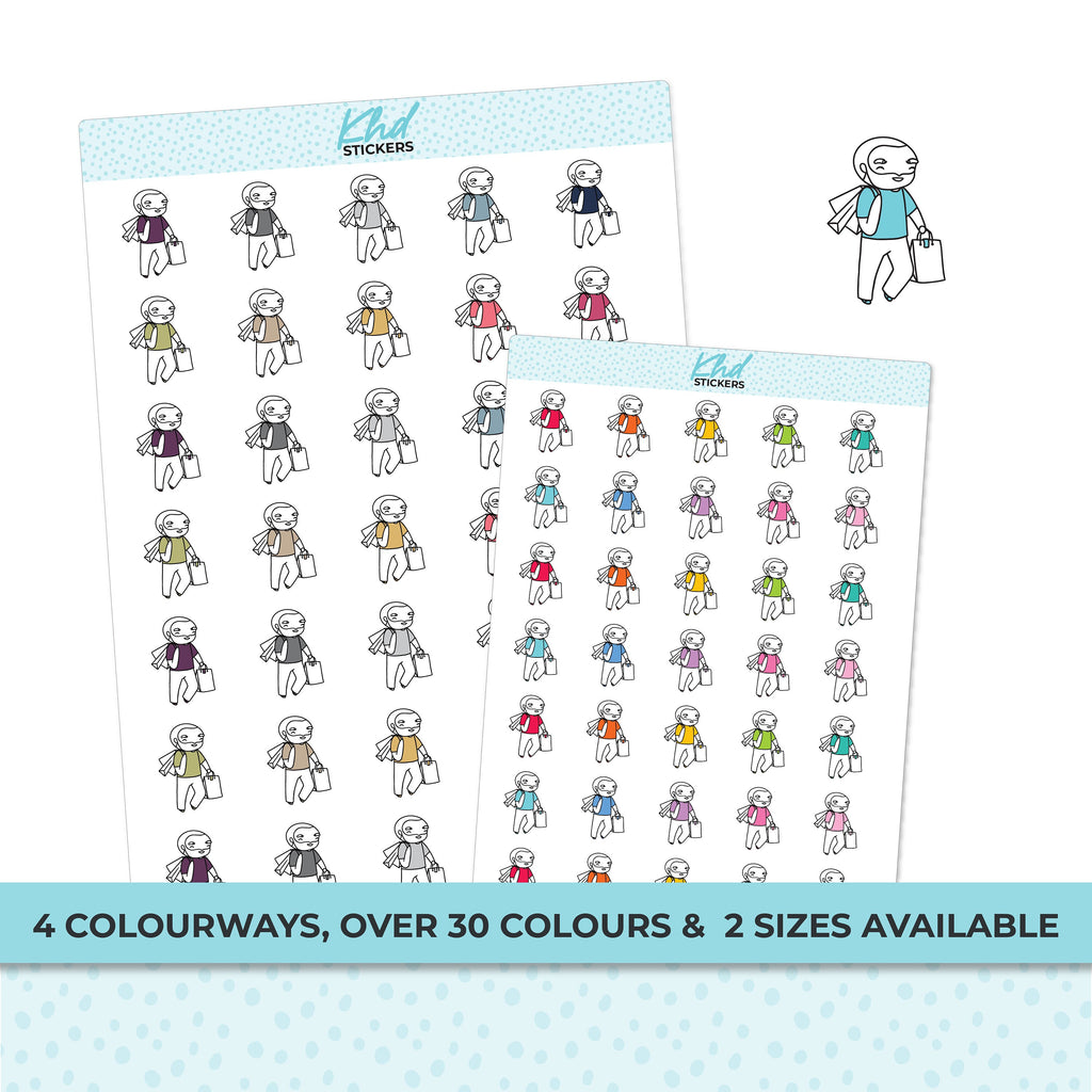 Planner Dude Jeremy Shopping, Planner Stickers, Removable