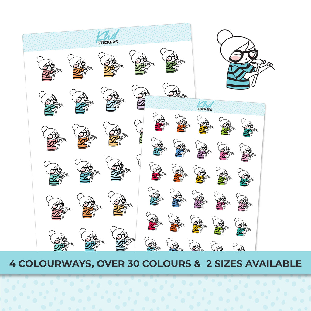 Planner Girl Leona Hammer and Nails Repair Planner Stickers, Two Size Options, Removable