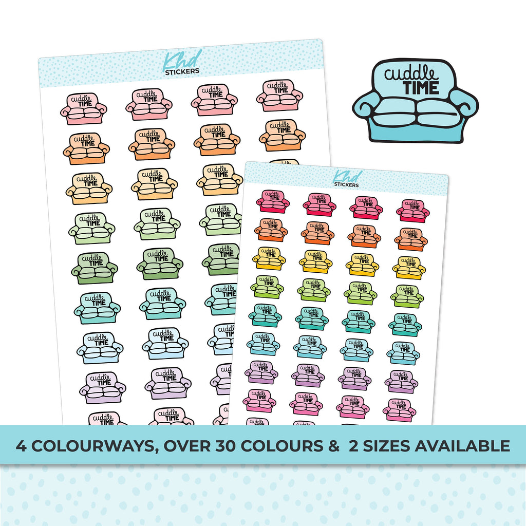 Cuddle Time Stickers, Planner Stickers, Removable